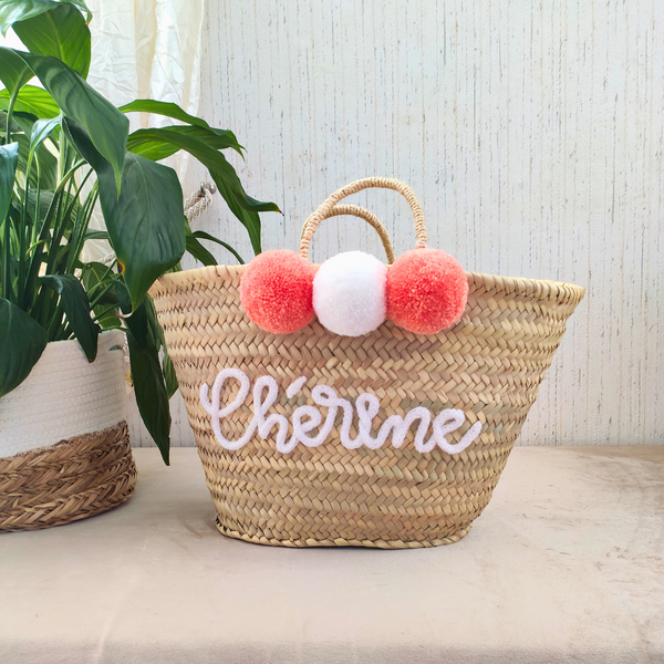Panier Personnalisable Pompons - M