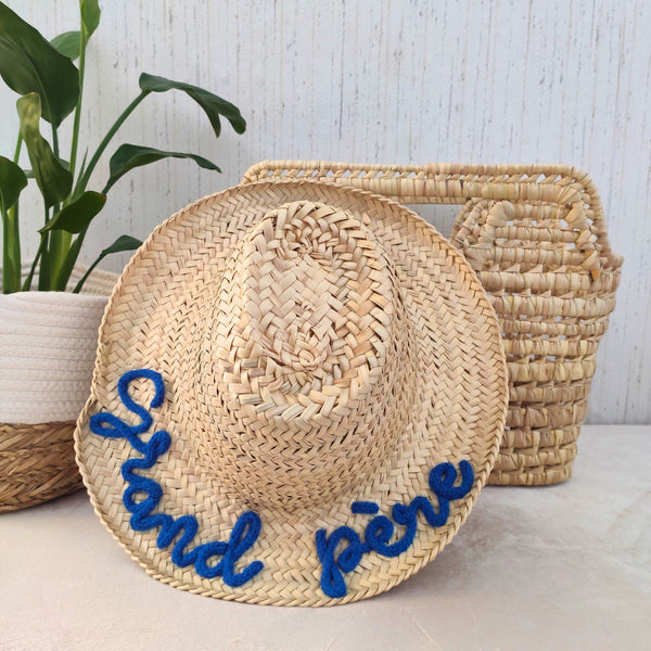Chapeau en Feuilles de Palmier à Personnaliser