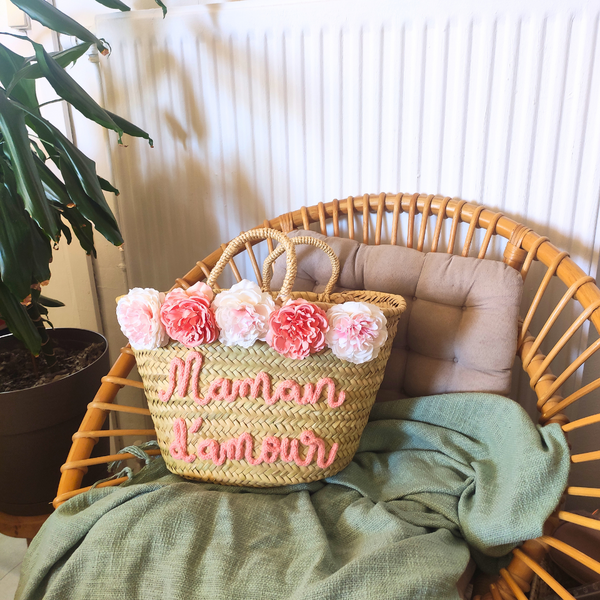Panier Personnalisable Fleurs - M