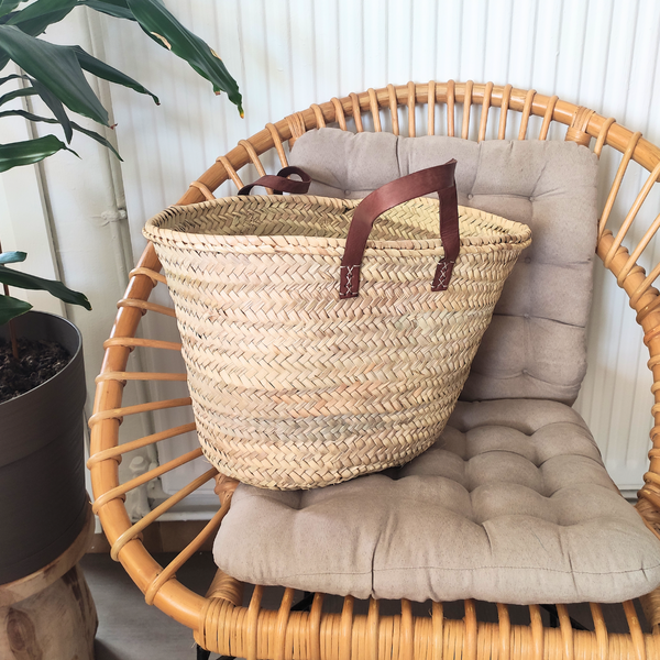 Panier XXL en Feuilles de Palmier