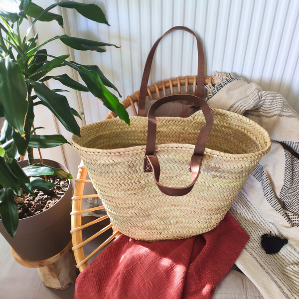 Panier XXL en Feuilles de Palmier