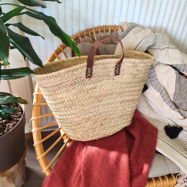 Panier XXL en Feuilles de Palmier