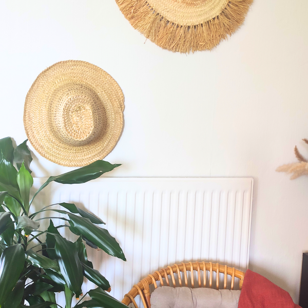 Chapeau Artisanal en Feuilles de Palmier à Franges