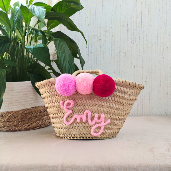 Panier Personnalisable Pompons - S