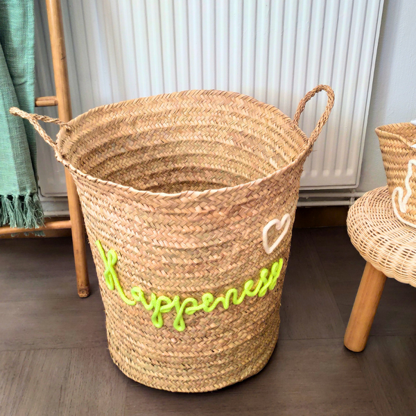 Grand Panier de Rangement Personnalisable