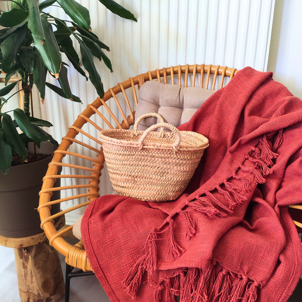 Panier XS en Feuilles de Palmier
