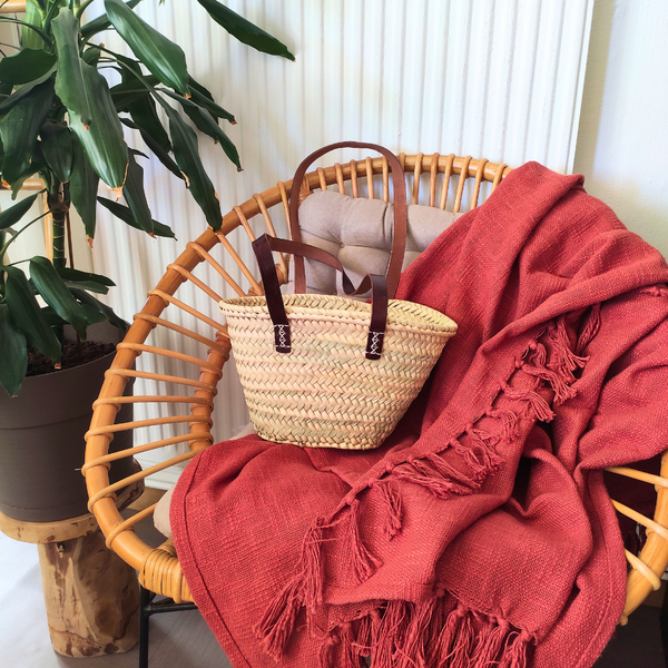 Panier XS en Feuilles de Palmier