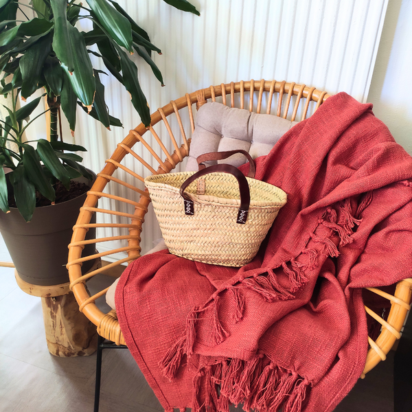 Panier XS en Feuilles de Palmier