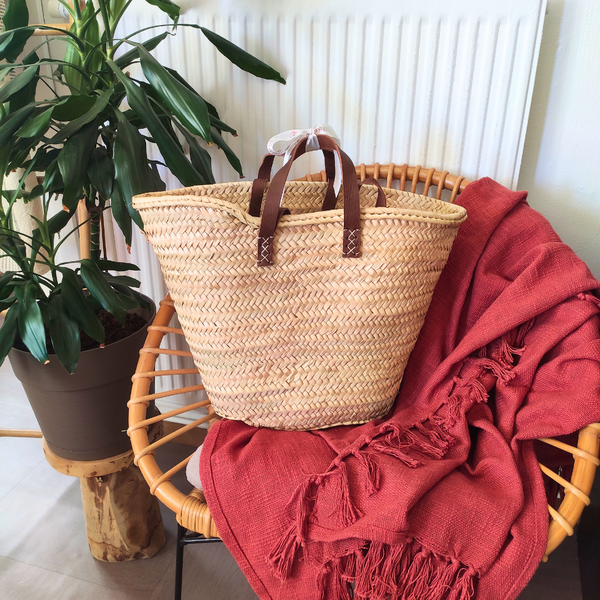 Panier XXL en Feuilles de Palmier