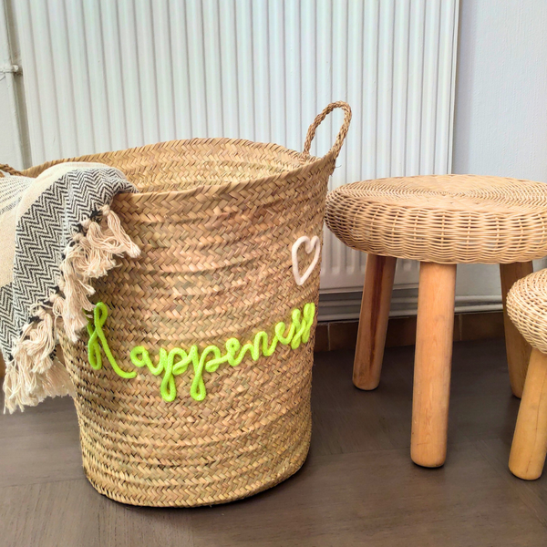 Grand Panier de Rangement Personnalisable