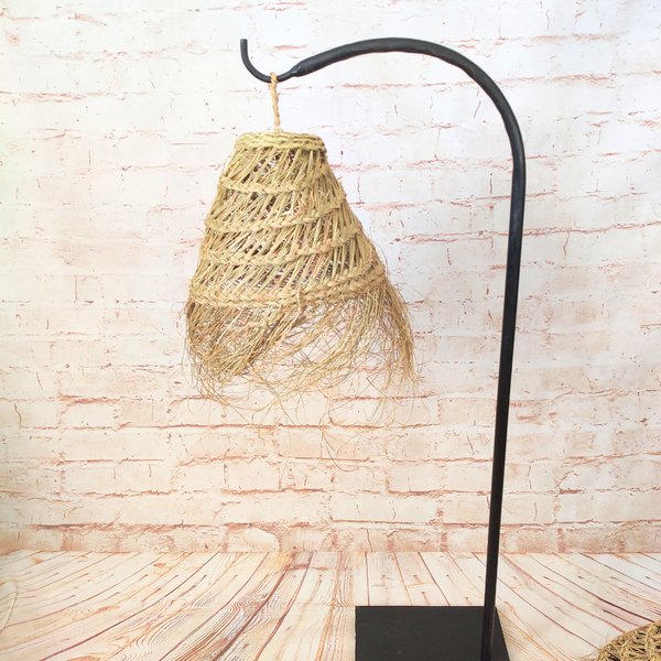 Suspension Ajourée en Fibres Naturelles