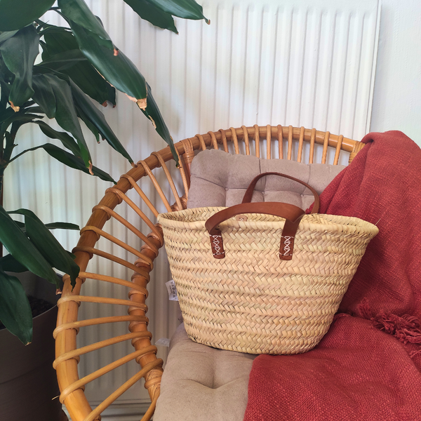 Panier S en Feuilles de Palmier