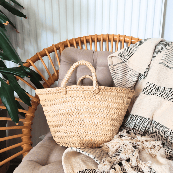 Panier XS en Feuilles de Palmier