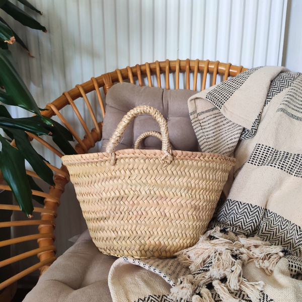 Panier XS en Feuilles de Palmier