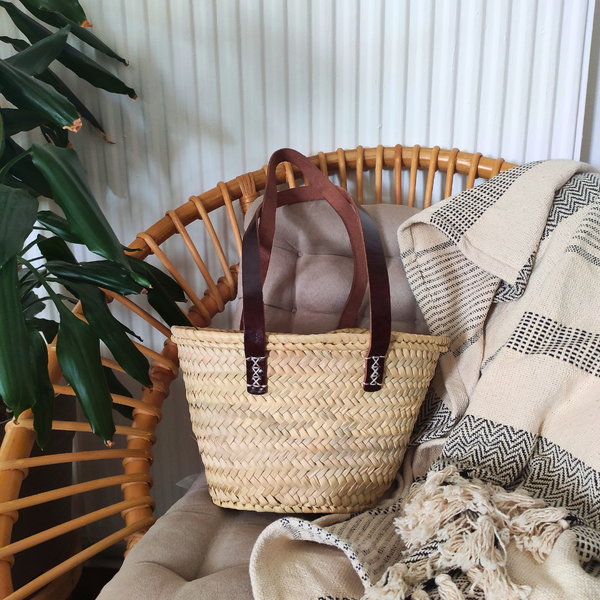 Panier XS en Feuilles de Palmier