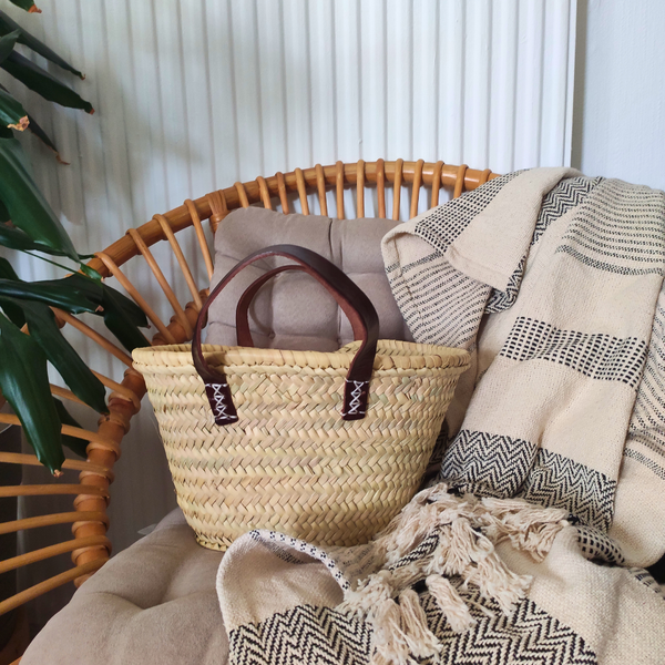 Panier XS en Feuilles de Palmier