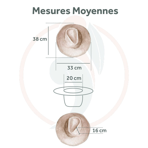Chapeau en Feuilles de Palmier à Personnaliser