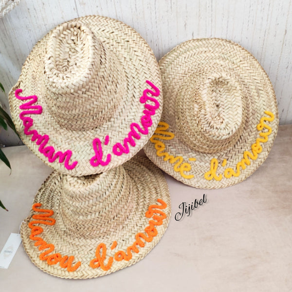 Chapeau en Feuilles de Palmier à Personnaliser