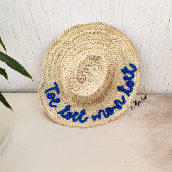 Chapeau en Feuilles de Palmier à Personnaliser