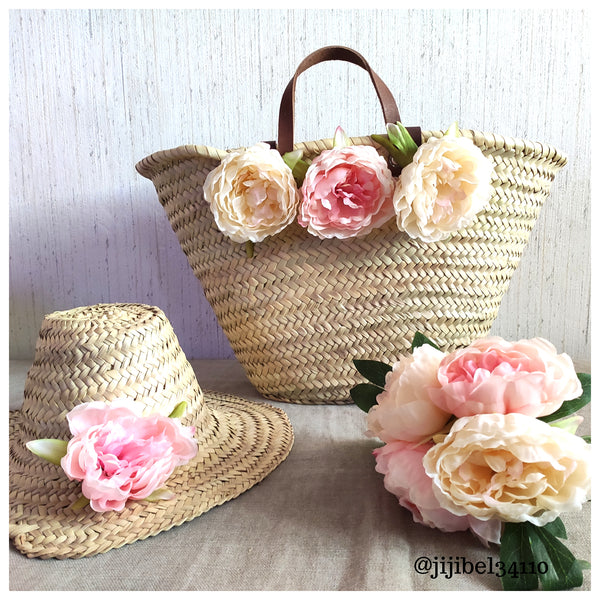 Chapeau Personnalisable avec Fleur Pivoine
