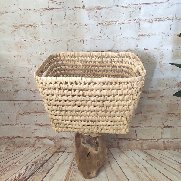 Grand Panier de Rangement en Fibres Naturelles, Pratique et Fonctionnel