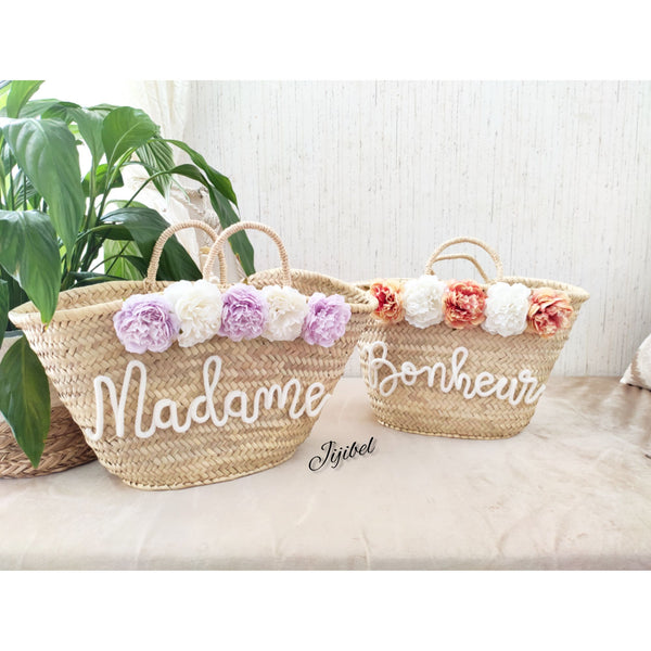 Panier Personnalisable Fleurs - M
