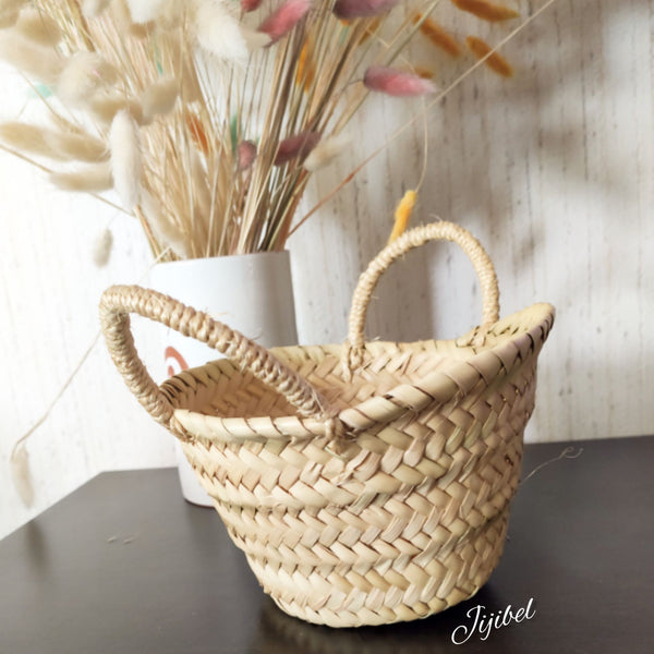 Mini Panier en Feuilles de Palmier