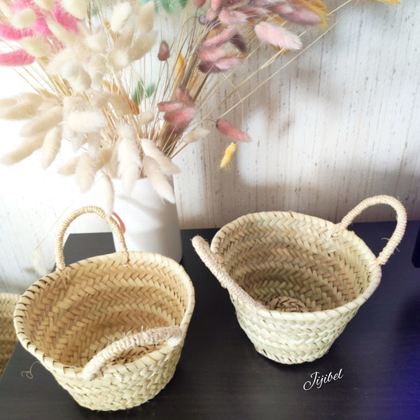 Mini Panier en Feuilles de Palmier