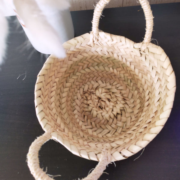 Mini Panier en Feuilles de Palmier