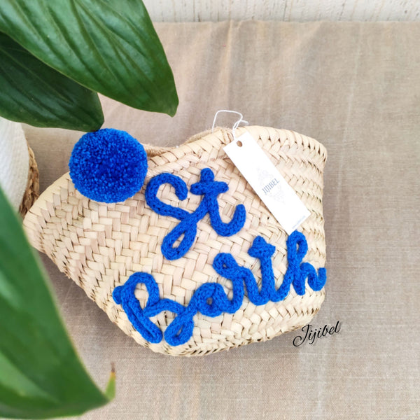 Panier - Mini Panier En Osier Personnalisable Texte Et Pompon