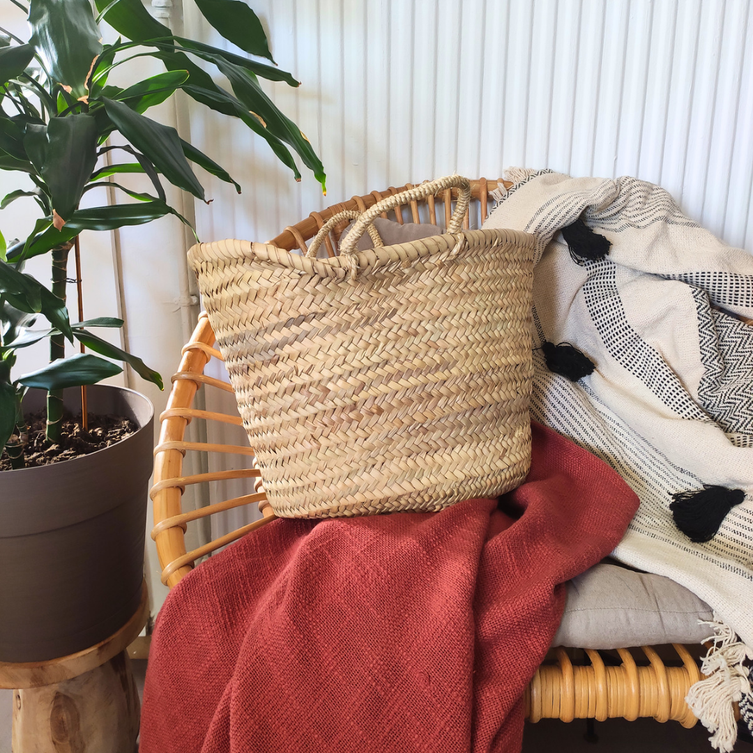 Panier XXL en Feuilles de Palmier
